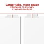 Staples Large Tab Insertable Dividers, 5 Tabs, Clear (13491/11122)~#|#~D30F295B-65AB-4BC0-9F702E87BB172AFA_sc7