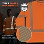 Ergodyne GloWear 8370 High Visibility Long Sleeve T-Shirt, ANSI Type R Class 3, Orange, Medium (22263)~#|#~D30F9314-1556-4A52-B775581CF6274836_sc7