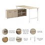 Bush Business Furniture Hustle 72"W Computer Desk and Low Storage Cabinet with Doors and Shelves, Natural Elm (HUS012NE)~#|#~D310E148-7AD8-4229-95A2ABEB2EAC5AAC_sc7