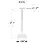 Fluance Floor Speaker Stands with Cable Management, Square Base, White, 2/Pair~#|#~D315F584-D0CF-4F12-AC3D77B45DAE0E86_sc7