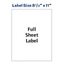 Avery Copier Shipping Labels, 8-1/2" x 11", White, 100 Labels/Box (5353)~#|#~D316A791-0104-4217-82322E469206613D_sc7