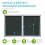 Ghent Vinyl Enclosed Bulletin Board, Aluminum Frame, 4' x 3' (PA23648VX-183)~#|#~D3184F5E-75E3-4CD7-B7930F73822257EE_sc7