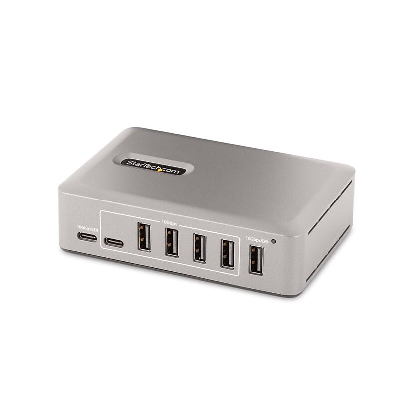 StarTech 10-Port USB 3.0 Hub, Gray (10G8A2CS-USB-C-HUB) image 1