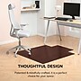 Anji Mountain Standard Bamboo Carpet & Hard Floor Chair Mat with Lip, 44" x 52", Dark Cherry (AMB24006)~#|#~D31BBE48-27B3-4AF3-AEFF37F254EDD4F1_sc7