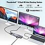 4XEM Thunderbolt 3 Dual 4K DisplayPort Universal Docking Station, Silver (4XUTD05H)~#|#~D3228538-CCAE-4806-84F14A8A907F8F0F_sc7