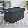 Sterilite 180 Quart Wheeled Latching Storage Tote, Plastic, Flat Gray, 4/Carton (22223V04)~#|#~D3281526-8610-432F-8AB11AD4AB73FD33_sc7