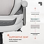 Sharper Image S-600 Active Lumbar Heated Ergonomic Bonded Leather Swivel Executive Massage Chair, Off-White (60098-OWHT)~#|#~D329DD62-5E2A-4C97-B919B90A06AA7B25_sc7