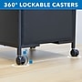 Mount-It! 2-Drawer Mobile File Cabinet, Rolling With Casters, Black (MI-943)~#|#~D32A07C8-8A7D-4214-A3F9F0E01DF36011_sc7