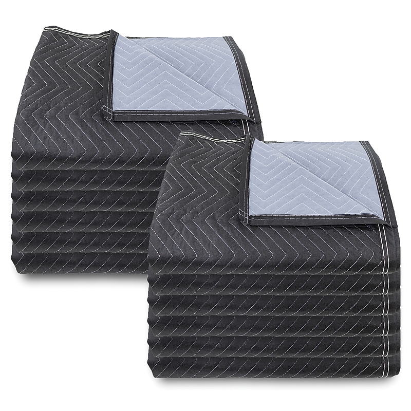 Monster Trucks Moving Blanket, Black/Gray, 12/Pack (MT10135) image 1