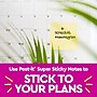 Post-it Super Sticky Notes, 4" x 6", Canary Collection, Lined, 90 Sheet/Pad, 5 Pads/Pack (6605SSCY)~#|#~D32ECEB6-D4B1-4CA5-902C82ED9BB164F6_sc7