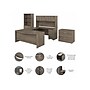 Bush Business Furniture Studio C 72"W U-Shaped Desk, Hutch, Bookcase, and File Cabinets, Modern Hickory (STC001MHSU)~#|#~D333C278-D50C-493B-90D166BC95D160FB_sc7