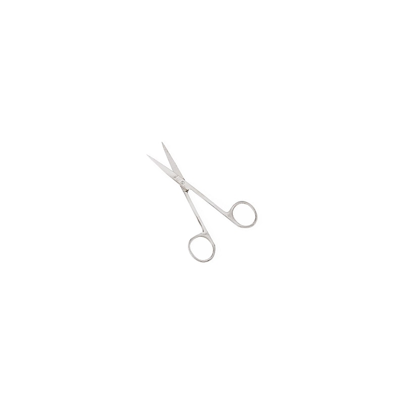 Medline Sterile 4.5" Stainless Steel Iris Medical Scissors, Pointed Tip, Silver, 50/Carton (DYNJ04050) image 1