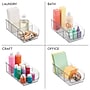 iDESIGN Small Stackable Plastic Storage Bin With Divider, Clear (28312M2)~#|#~D3360EA8-3439-4DD9-BB4E9462C22755A6_sc7