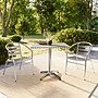 Flash Furniture Lila Indoor-Outdoor 31.5'' Square Table Set with 2 Slat Back Chairs, Aluminum (TLH32SQ017BCHR2)~#|#~D33944AA-73E8-4C48-B235F8355F3F7542_sc7