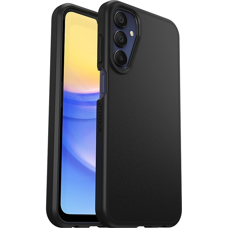 OtterBox React Rugged Case for Galaxy A15 5G, Shock Absorbing, Black (77-95194) image 1