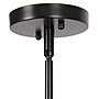 Lalia Home 1-Light 9.25" Farmhouse Hanging Cylindrical Clear Glass LED Pendant Fixture with Accents, Black (LHP-3002-BK)~#|#~D33B2A4C-98F6-499B-BBE1F6B367FFEA13_sc7