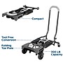 Cosco Shifter Convertible Hand Truck, 300 lb. Capacity, Black/Green (12222PBG1E)~#|#~D33B2B2F-0984-4076-B011E7E664F2DA68_sc7