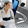 Delton 18EC Wired Earbuds & 2-in-1 USB-C Splitter Adapter Bundle, White (DWH18ECWHKT1)~#|#~D3401B28-0A7E-4B50-A551D8B018D3BA3A_sc7