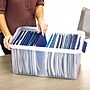 Bankers Box Heavy-Duty Latch Lid Plastic File Box, Letter Size, Blue/Clear, Each (86101)~#|#~D341AE2F-BE69-4247-AC7BC0A502705835_sc7