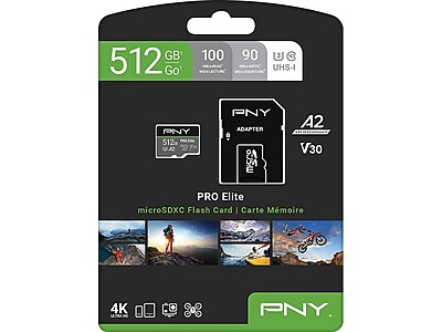 PNY Elite-X Class 10 U3 512GB microSDXC Card