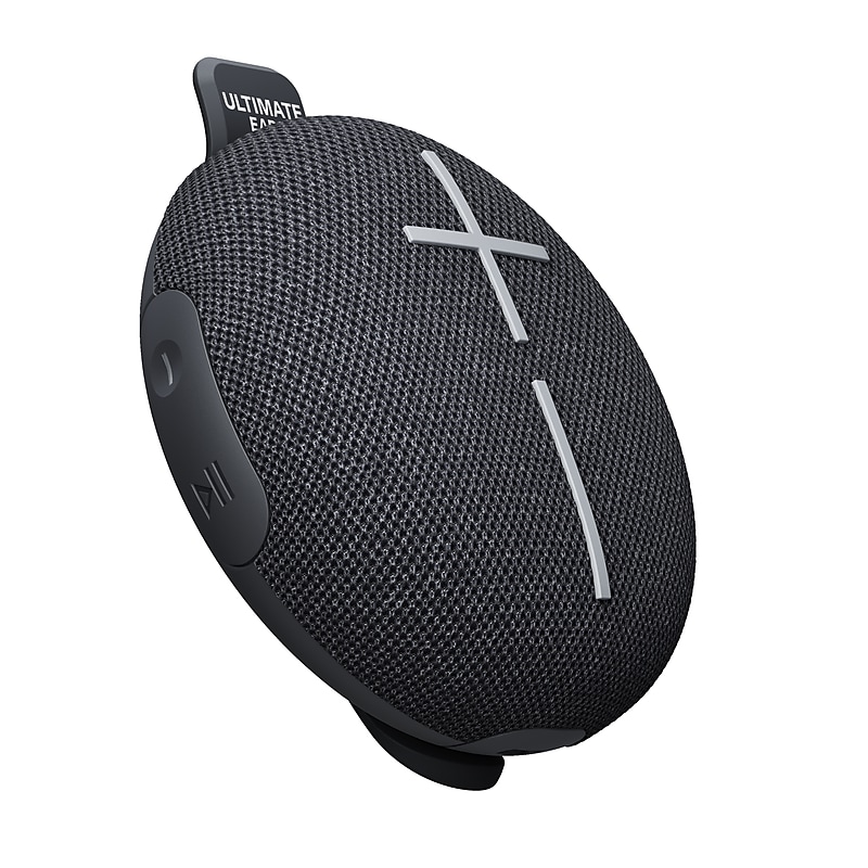 Logitech ULTIMATE EARS MINIROLL Ultra-Portable Bluetooth Speaker, Waterproof, Gentle Black (984-002015) image 1