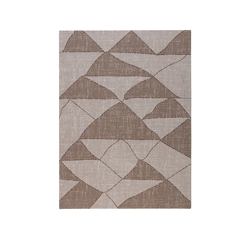 Anji Mountain Rug'd Dormis Carpet & Hard Floor Chair Mat, 36" x 48", Brown/Beige Polyester (AMB9038) image 1