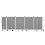 National Public Seating Robo Series 9-Panel Folding Mobile Room Divider, 72"H x 210"W, Grey Fabric (RDG6-9PT02)~#|#~D34F8C42-6D98-4BDA-9576558EC26AFD4D_sc7