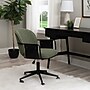 Linon Home Decor Products Karri Armless Polyester Swivel Computer and Desk Chair, Olive Green (178538GRN01U)~#|#~D3542CEC-A77F-4173-B114263F75B292AB_sc7