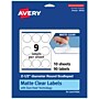 Avery Laser/Inkjet Decorative Edge Multipurpose Labels, 2.5" Dia., Clear, 90/Pack (94516)~#|#~D3555CBE-CE8C-4467-8C4901E32F2FE792_sc7