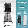 AdirOffice Steel Dolly Chair & Table Combo Cart, Black (690-01)~#|#~D357C6A7-4D15-4C2D-AB7153BACFFB3D05_sc7