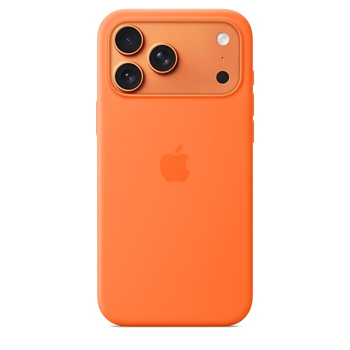 Apple Silicone MagSafe Phone Case for iPhone 17 Pro Max, Orange