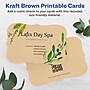 Avery Integrated Cards, 4" x 6", Matte Kraft Brown, 20/Pack (95274)~#|#~D35D2175-603F-4EC2-9B56869DD39B2407_sc7