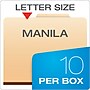 Pendaflex Classification Folder, 1-Dividers, 1 3/4" Expansion, Letter Size, Manila, 10/Box (23700P)~#|#~D35E8A97-54E0-45C9-8B0C7D96757B4D3A_sc7