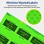 Avery Laser/Inkjet Multipurpose Square Labels, 2" x 2", Neon Green, 960/Box (94107)~#|#~D360E450-80BA-45C9-857025913F2CAF3C_sc7