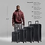 InUSA Vasty 4-Piece Hardside Spinner Luggage Set, TSA Checkpoint Friendly, Black (IUVASSMLXL-BLK)~#|#~D3698457-6617-4C57-A8F5C854E71AE230_sc7