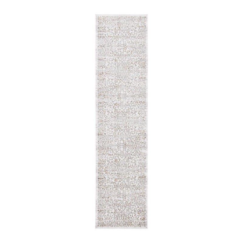 Safavieh Princeton Collection 2' x 8' Runner Indoor Area Rug, Machine Made, Beige/Grey (PRN714A-28) image 1