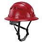 Ergodyne Skullerz 8964 PC-ABS Type II, Class C, 6-point Ratchet Suspension Full Brim Safety Helmet, Red (60564)~#|#~D36DCE3D-8CA6-4CB7-A1CE1BA02B51B5AB_sc7