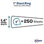 Avery Nonstick Heavy Duty 1" 3-Ring View Binders, Slant Ring, Light Blue (5301)~#|#~D37B6E07-E3BE-4108-A943F0C2AE7124BE_sc7
