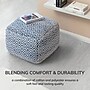 Anji Mountain Cherokee Nightlife Fabric Rectangular Pouf Ottoman (AMBPF075-2014)~#|#~D38657EA-C4CC-4900-A94BD57CDFB711E2_sc7