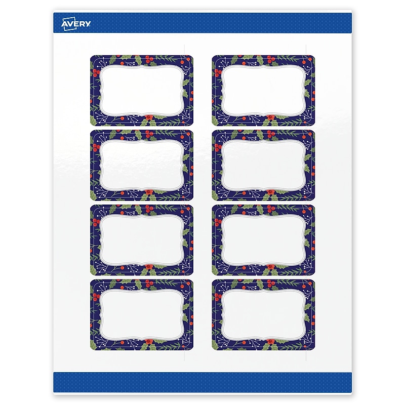 Avery Rectangle Multipurpose Labels, 2" x 3", White, 80/Pack (19479370616) image 1