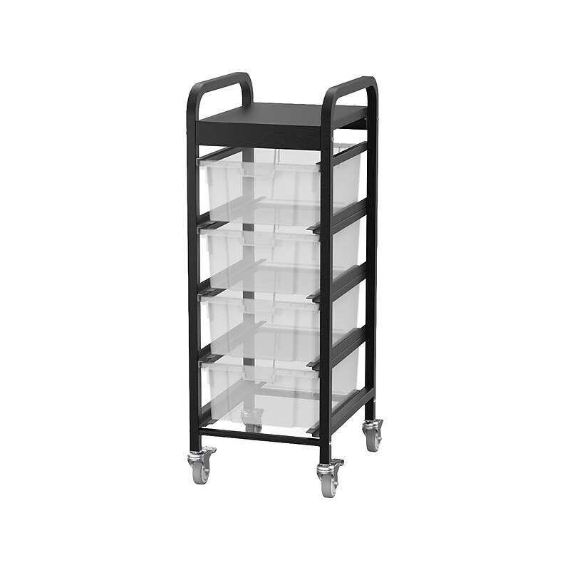 Luxor Metal Mobile Lug Cart with Swivel Wheels, Black/Gray (UCWS002) image 1