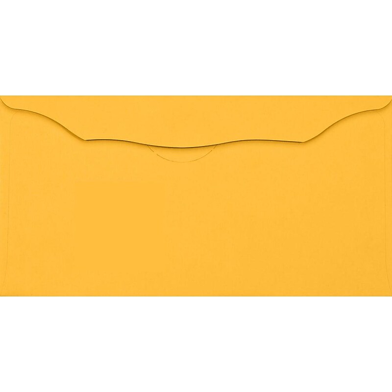 LUX Moistenable Glue Envelope 3 1/8" x 6 1/4", Electric Orange, 50/Pack (WS-7611-50) image 1