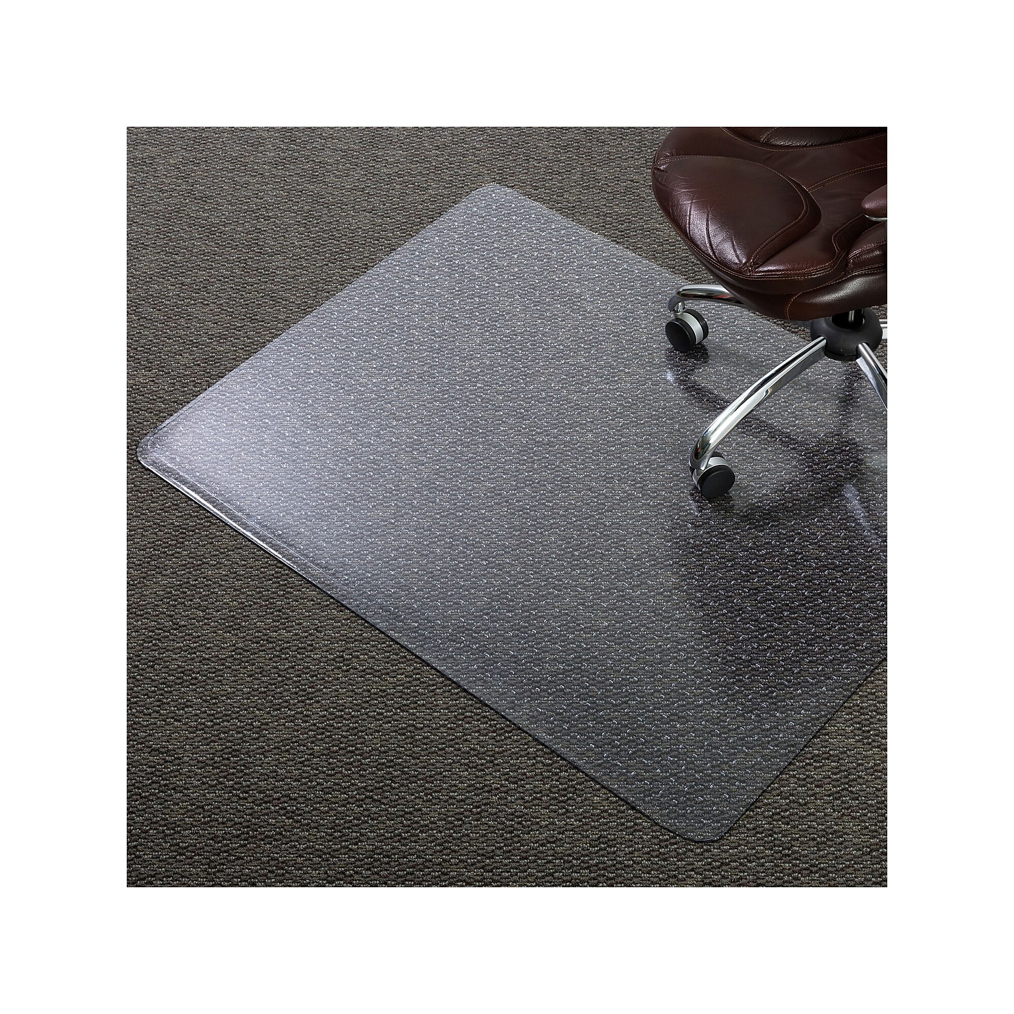 Staples Carpet Chair Mat, 46″ x 60″, Designed for Low-Pile Carpet, Clear Vinyl (128304) Sansujyuku sansujyuku.com
