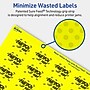 Avery Laser/Inkjet Rectangle Multipurpose Labels, 1" x 1.5", Neon Yellow, 1280/Pack (94219)~#|#~D38B6065-BBD5-4ACE-AF99DA2A38A2B46F_sc7
