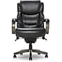 La-Z-Boy Delano Ergonomic Leather Executive Big & Tall Chair, 400 lb. Capacity, Jet Black/Gray (CHR10045B)~#|#~D38F9E32-01E9-48B6-A9DBDAE1A6F85299_sc7