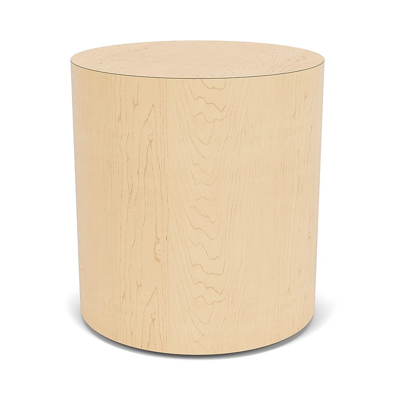 Lesro Mystic Lounge 19" Dia Laminate Round End Table, Natural Maple (ML6120.TNM.DNM) image 1