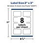 Avery Laser/Inkjet Multipurpose Labels, 2" x 3", White, 80 Labels/Pack (94267)~#|#~D39264C2-8AC4-44C0-9FE04A809E399D9F_sc7