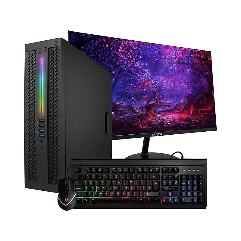 HP EliteDesk 800 G1 Refurbished Desktop Computer with 24" Monitor, Intel Core i5-4570, 16GB Memory, 500GB SSD, 1TB HDD image 1