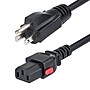 StarTech 15 ft. NEMA 5-15P to Locking C13 Power Cable, Male-to-Female, Black (15 ft.-LC10A-POWERCORD)~#|#~D3991E92-A975-4601-8E4B1F33D306A021_sc7