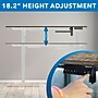 Mount-It! Large 63"W Electric Corner Adjustable Standing Desk, Brown/White (MI-15018)~#|#~D39C03CF-B9C2-42CB-A6E0751EE76EB02F_sc7